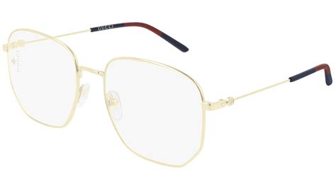 gucci gg0396o - 003 oro|Gucci GG0396O 003 Glasses Shiny Light Gold .